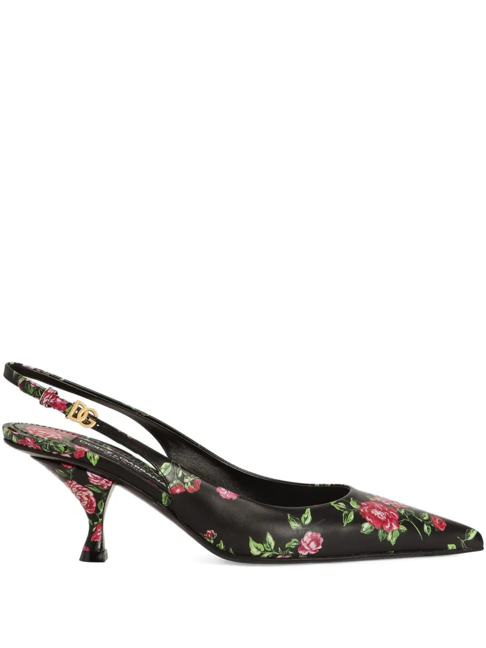 Dolce & gabbana 60mm floral slingback slippers-DOLCE&GABBANA-Verso