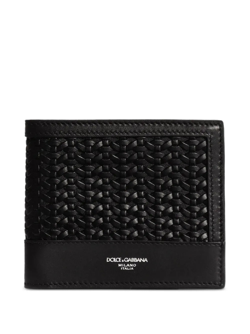 Dolce & gabbana bi-fold woven wallet-DOLCE&GABBANA-Verso
