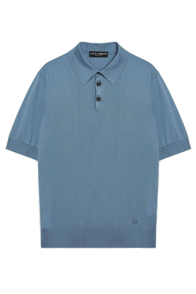 Dolce & gabbana buttoned short-sleeve polo shirt-DOLCE&GABBANA-Verso