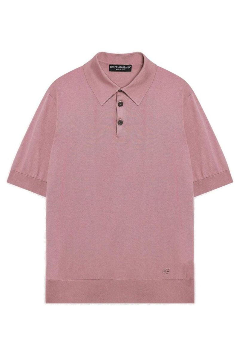 Dolce & gabbana buttoned short-sleeve polo shirt-DOLCE&GABBANA-Verso