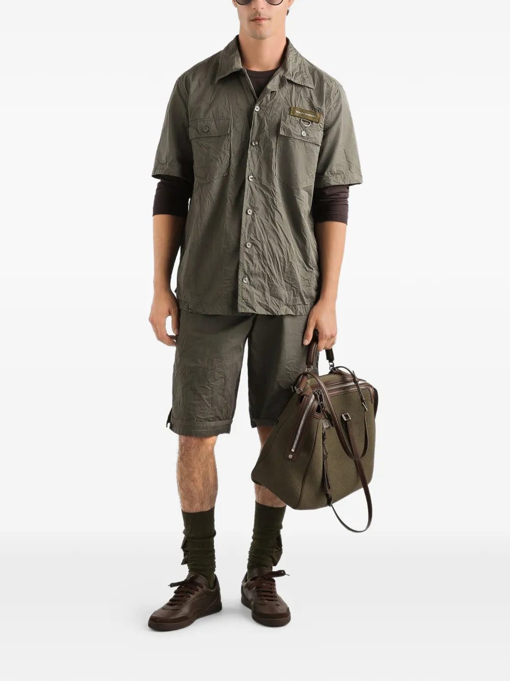 Dolce&Gabbana Drawstring Pocket Shorts-DOLCE&GABBANA-Verso