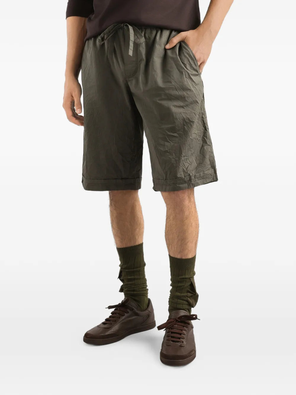 Dolce&Gabbana Drawstring Pocket Shorts-DOLCE&GABBANA-Verso