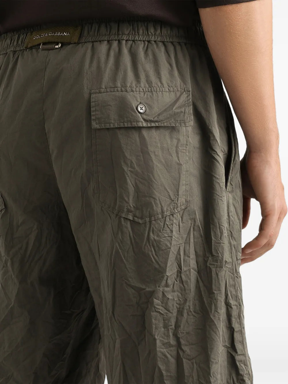 Dolce&Gabbana Drawstring Pocket Shorts-DOLCE&GABBANA-Verso