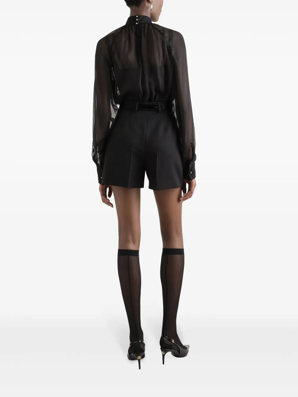 Dolce&Gabbana Floral-Appliqué Shirt-DOLCE&GABBANA-Verso