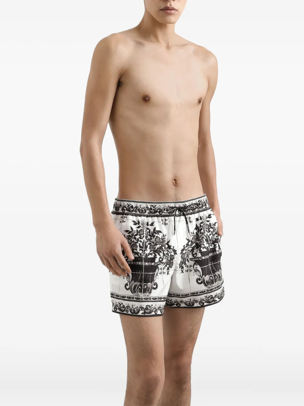 Dolce & gabbana graphic-print swim shorts-DOLCE&GABBANA-Verso