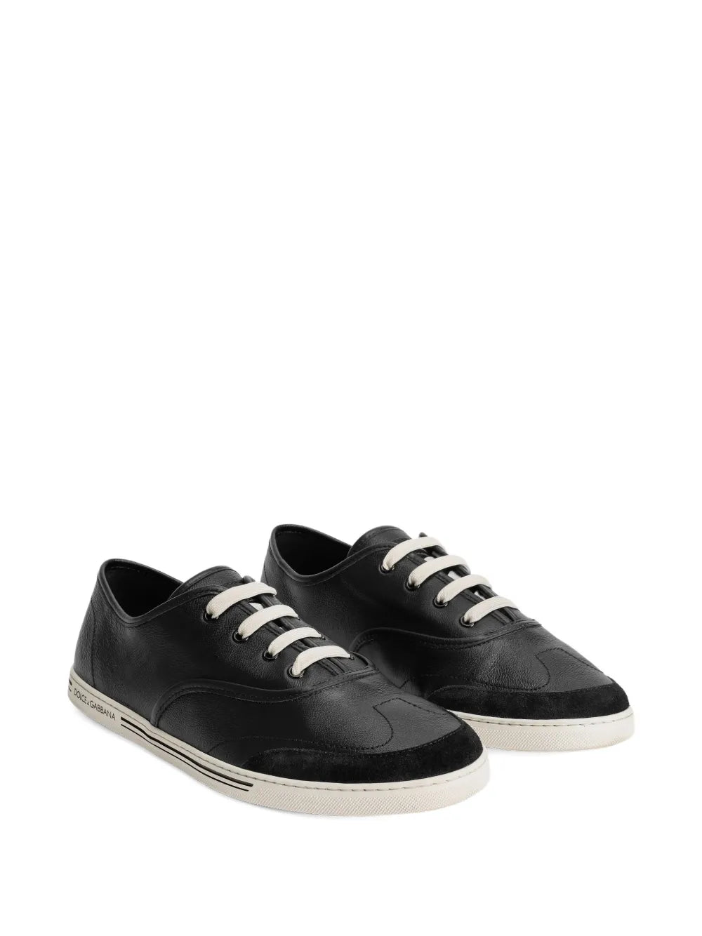 Dolce & gabbana lace-up leather sneakers-DOLCE&GABBANA-Verso