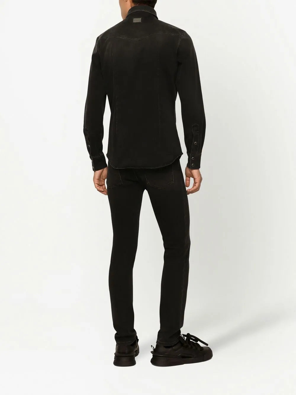 Dolce & gabbana logo-appliqué skinny jeans-DOLCE&GABBANA-Verso