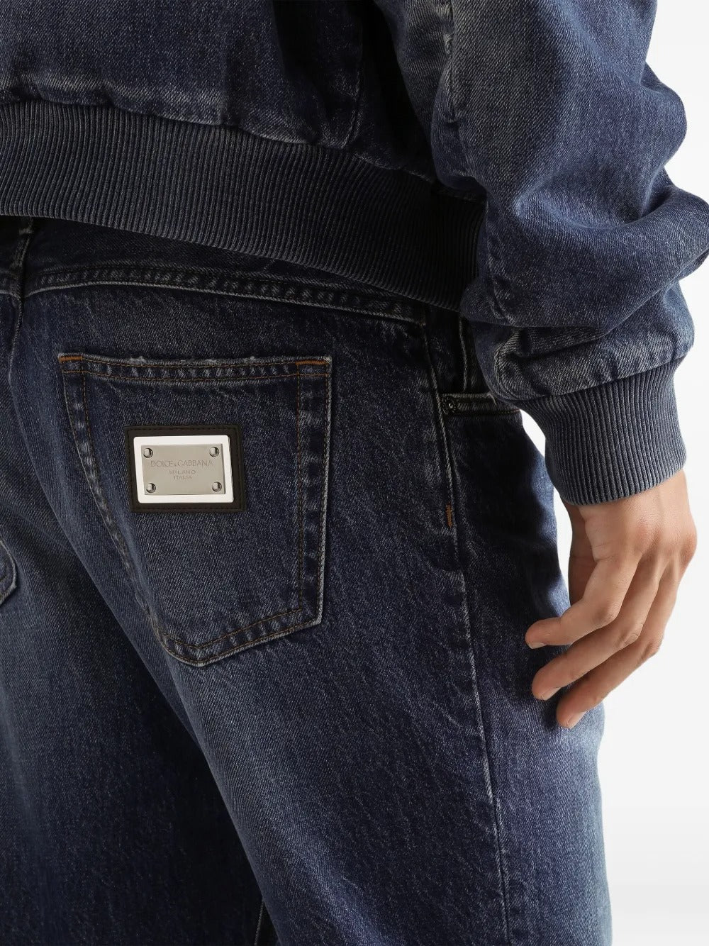 Dolce&Gabbana Logo-plaque Jeans-DOLCE&GABBANA-Verso