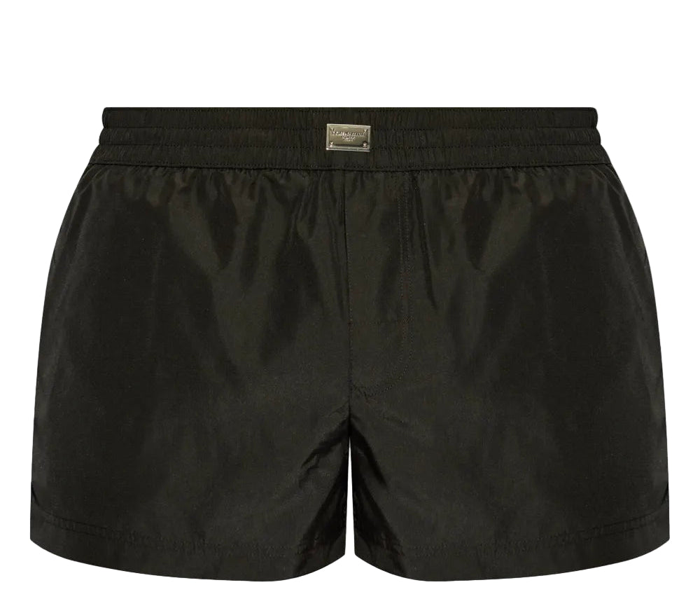 Dolce & gabbana logo-plaque swim shorts-DOLCE&GABBANA-Verso