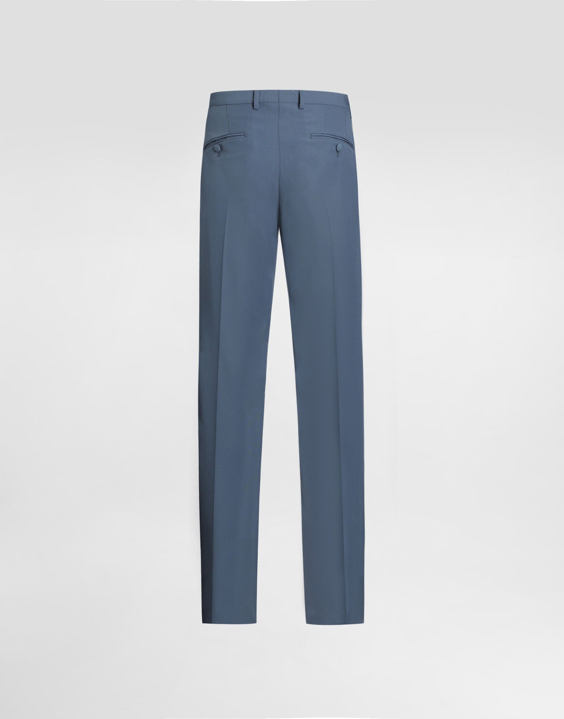 Dolce&Gabbana Pressed-legs Button Trousers-DOLCE&GABBANA-Verso