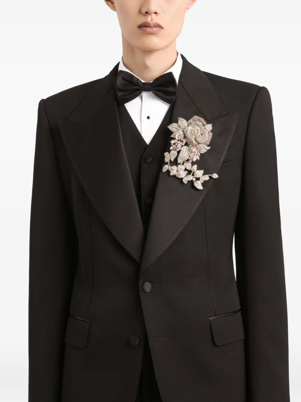 Dolce & gabbana satin-lapel blazer-DOLCE&GABBANA-Verso