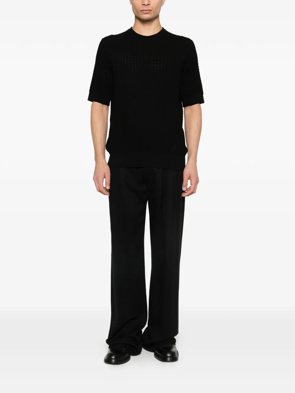 Dolce&Gabbana Short-sleeve Knitted T-shirt-DOLCE&GABBANA-Verso