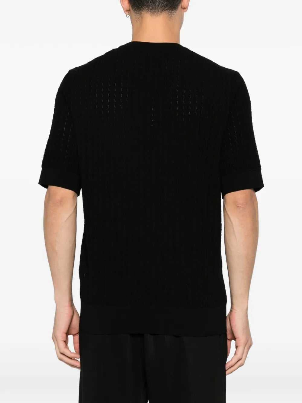 Dolce&Gabbana Short-sleeve Knitted T-shirt-DOLCE&GABBANA-Verso