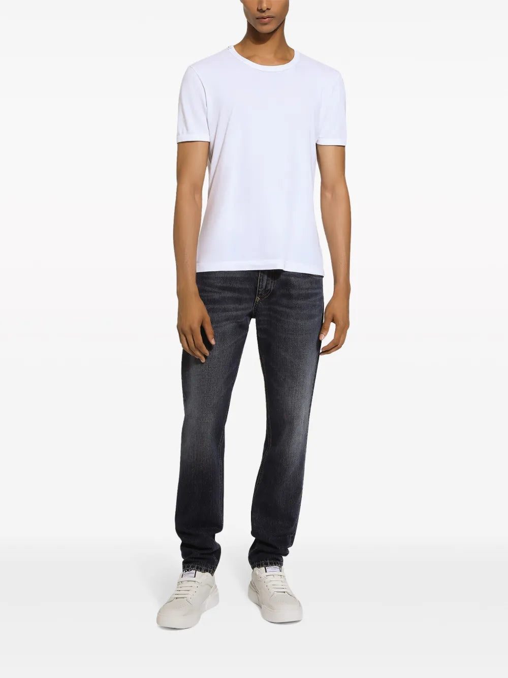 Dolce & gabbana straight-leg cotton jeans-DOLCE&GABBANA-Verso