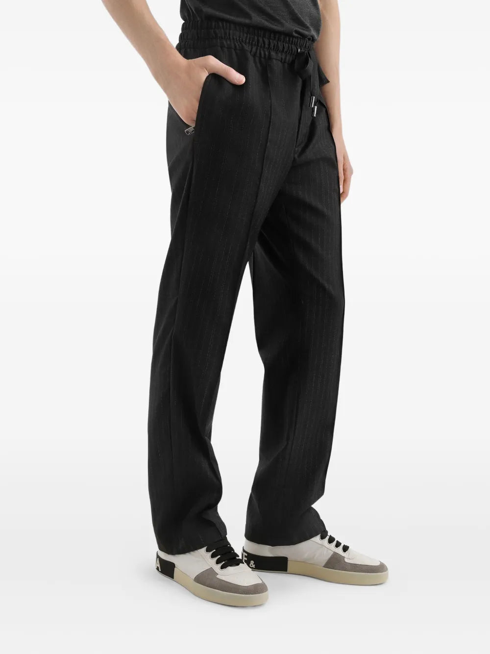 Dolce & gabbana striped drawstring trousers-DOLCE&GABBANA-Verso
