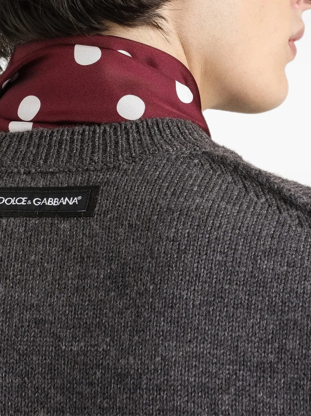 Dolce & gabbana virgin wool pullover-DOLCE&GABBANA-Verso