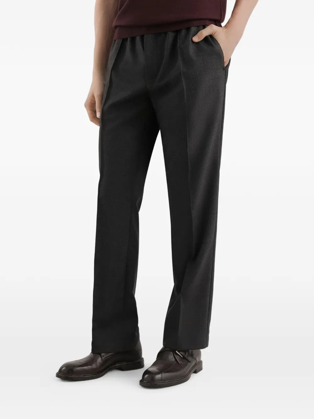 パンツ DOLCE&GABBANA Black Virgin Wool Slacks Dolce&Gabbana Virgin Wool Trousers