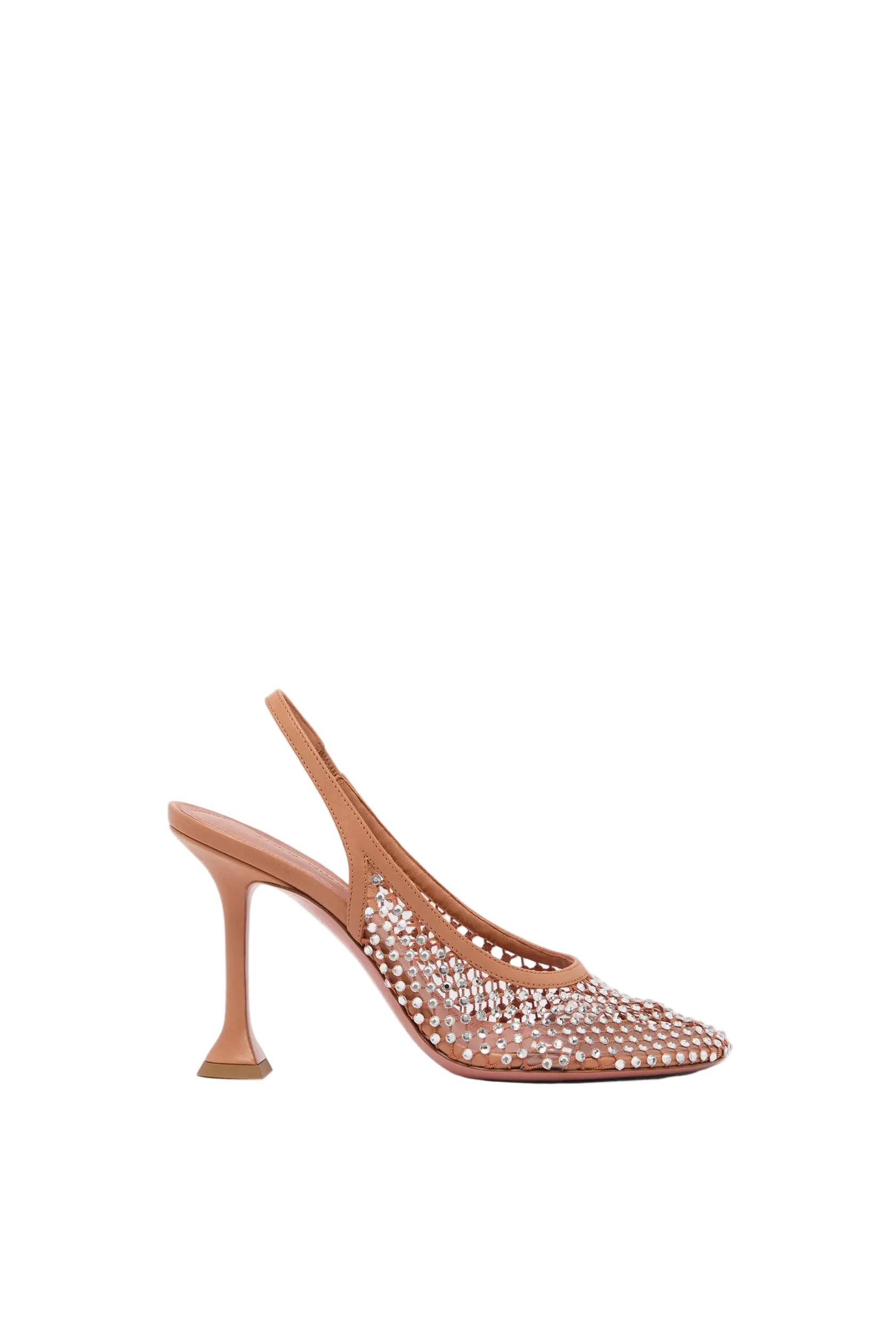 Dolly net sling 95 latte nappa and white crystals-AMINA MUADDI-307562-36-Verso