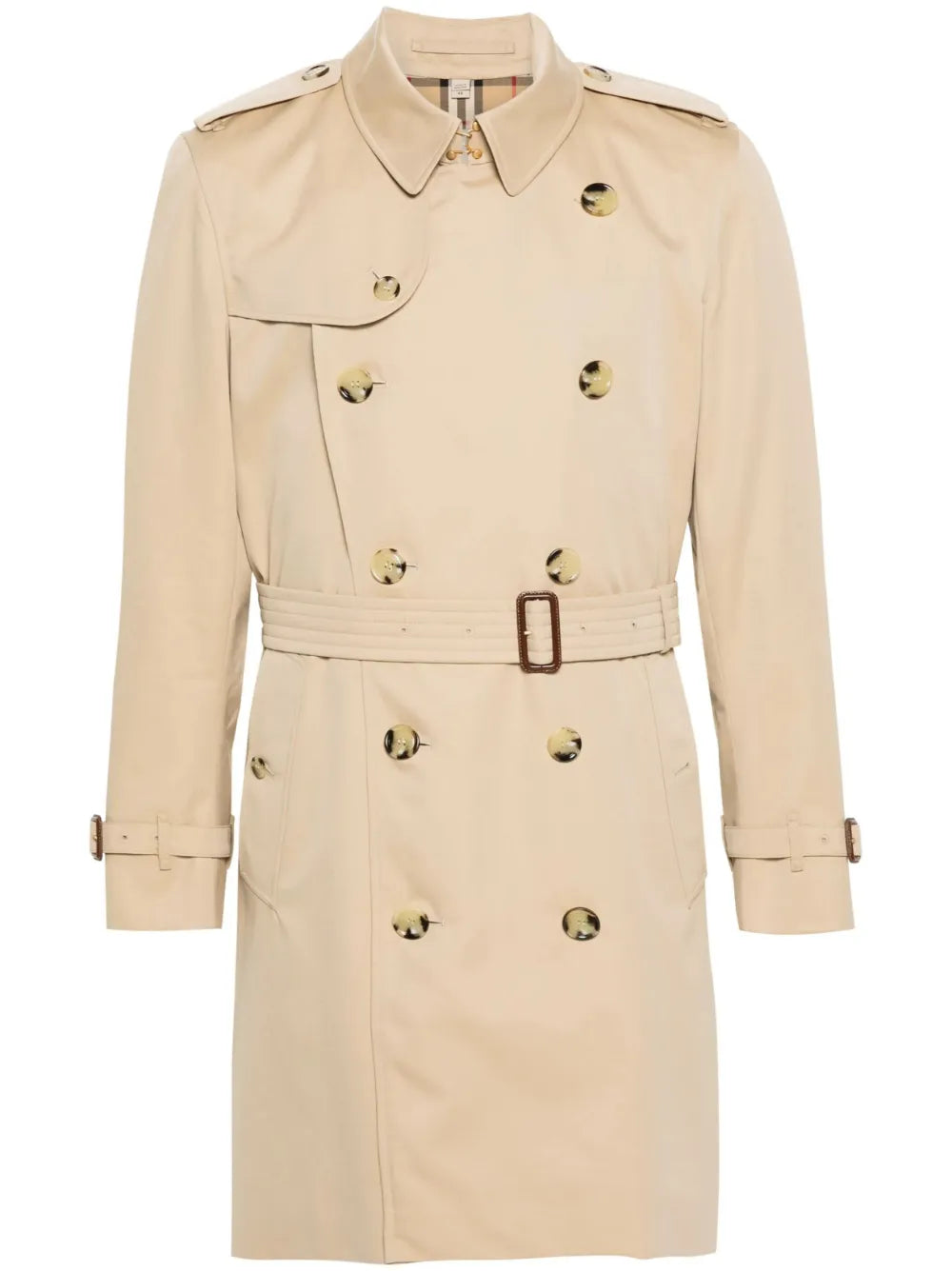 Double-breasted Cotton Trench Coat-BURBERRY-Verso