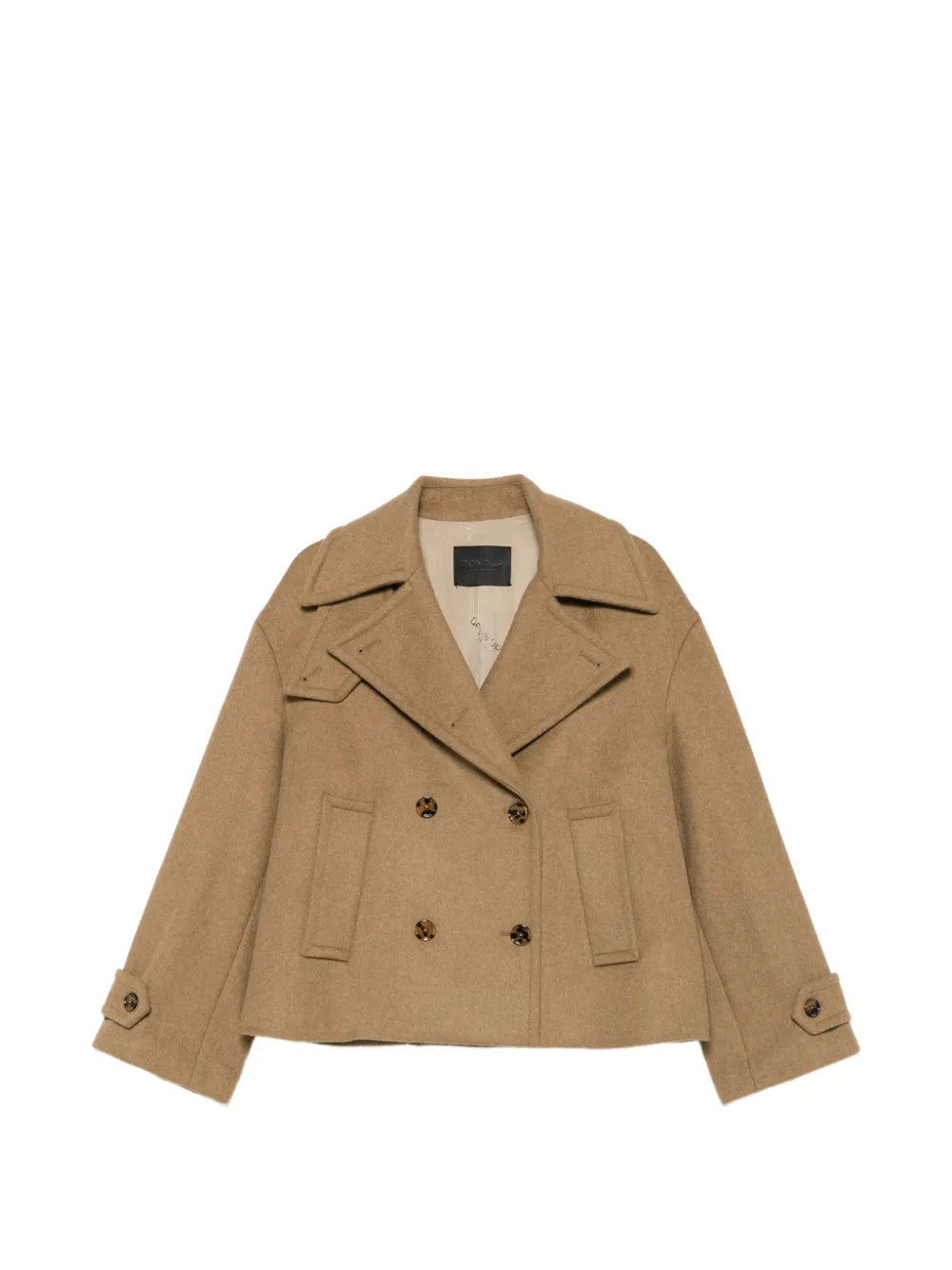 Double-breasted cropped coat-DONDUP-312515-40-Verso