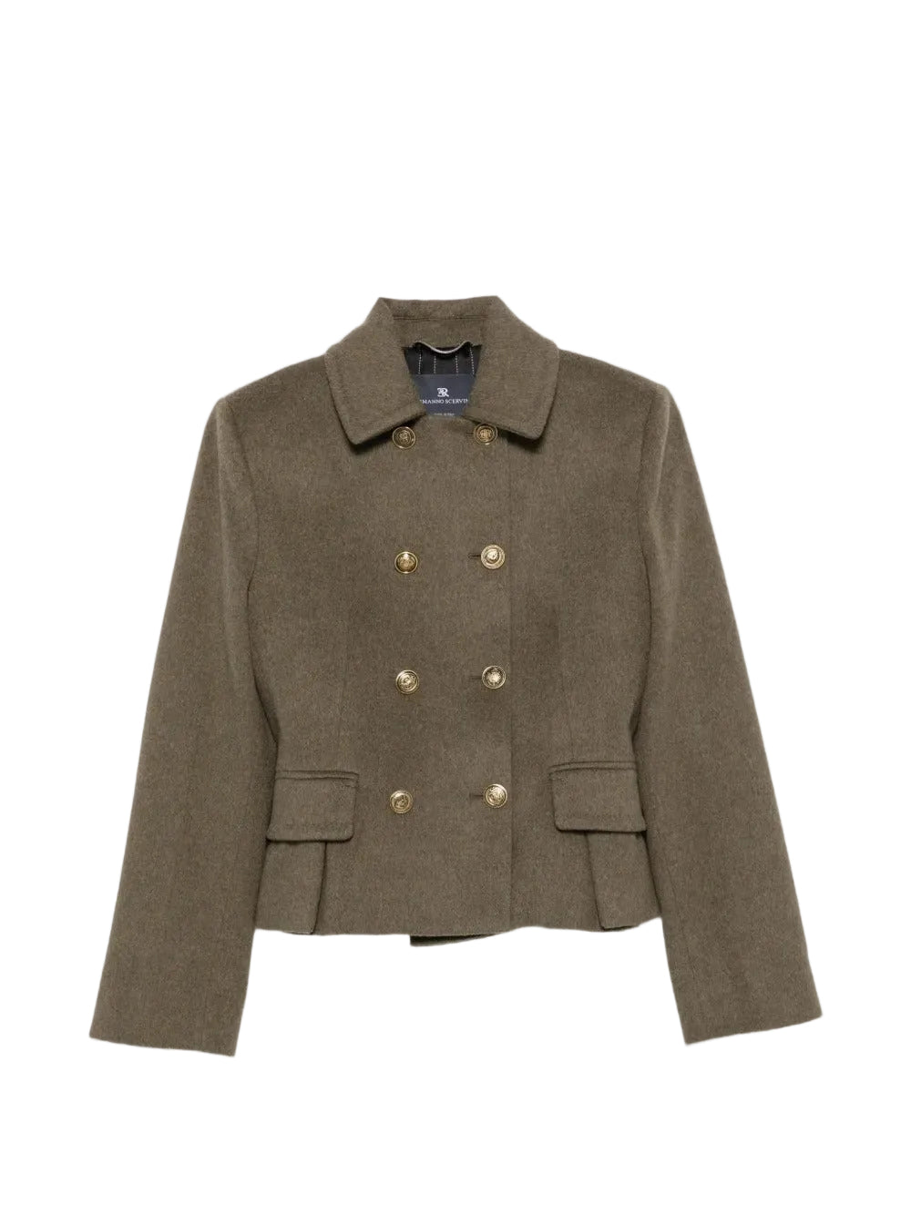 Double-breasted peplum jacket-ERMANNO SCERVINO-Verso