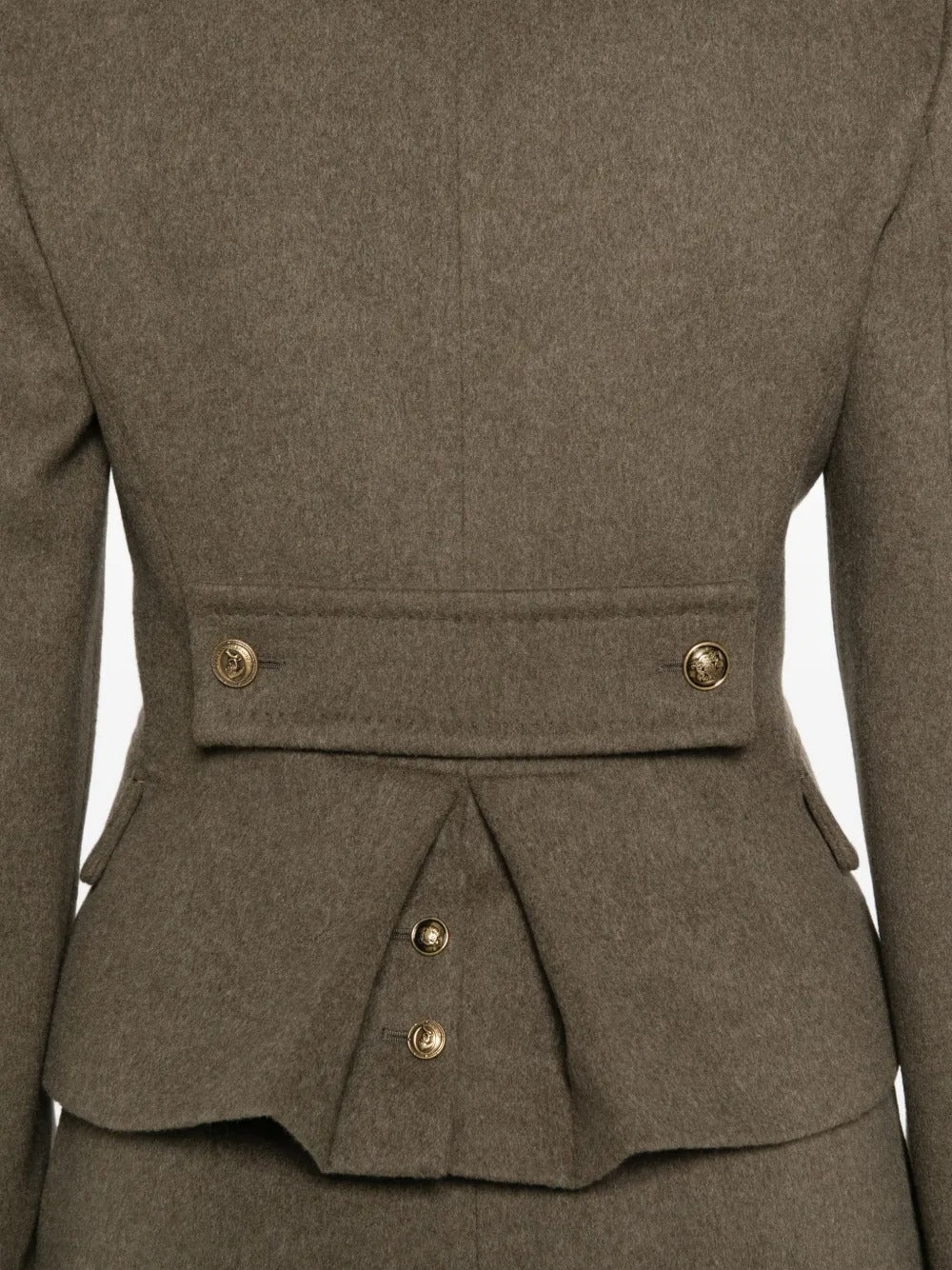 Double-breasted peplum jacket-ERMANNO SCERVINO-Verso