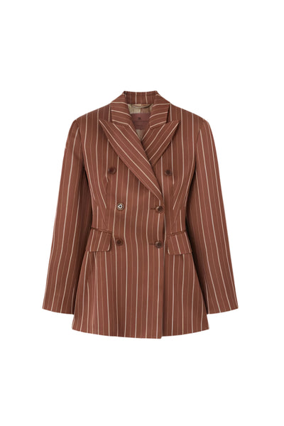 ★SCULPTOR★ Tailored Belted Blazer Brown SC24A117BR Tailored Belted Blazer Brown – Sculptor