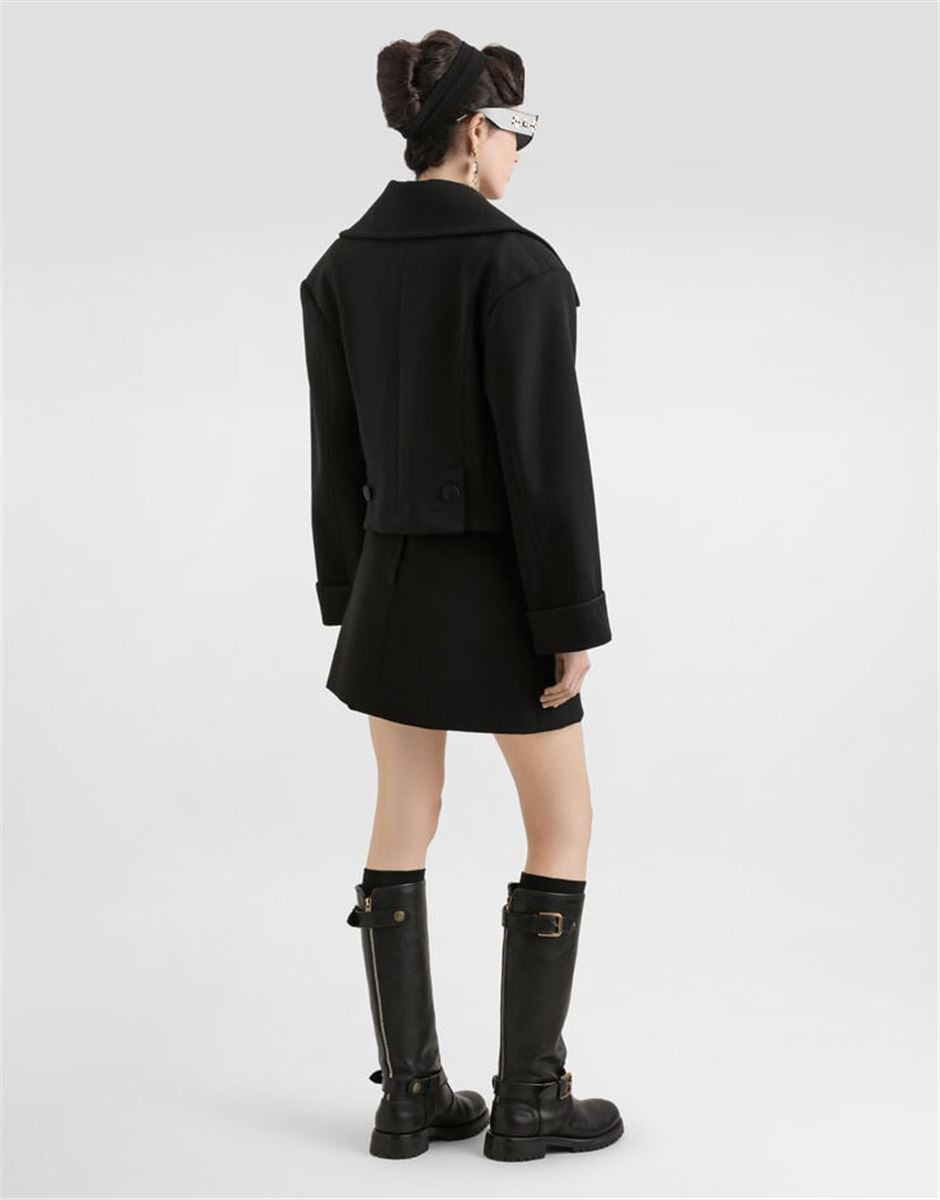 DOUBLE-BREASTED WOOL JACKET-DOLCE & GABBANA-Verso