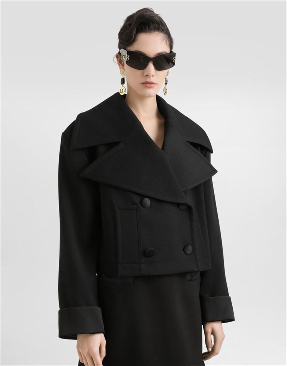 DOUBLE-BREASTED WOOL JACKET-DOLCE & GABBANA-Verso