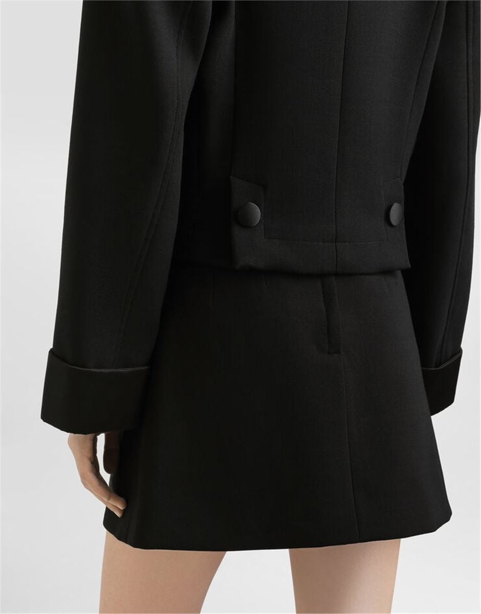 DOUBLE-BREASTED WOOL JACKET-DOLCE & GABBANA-Verso