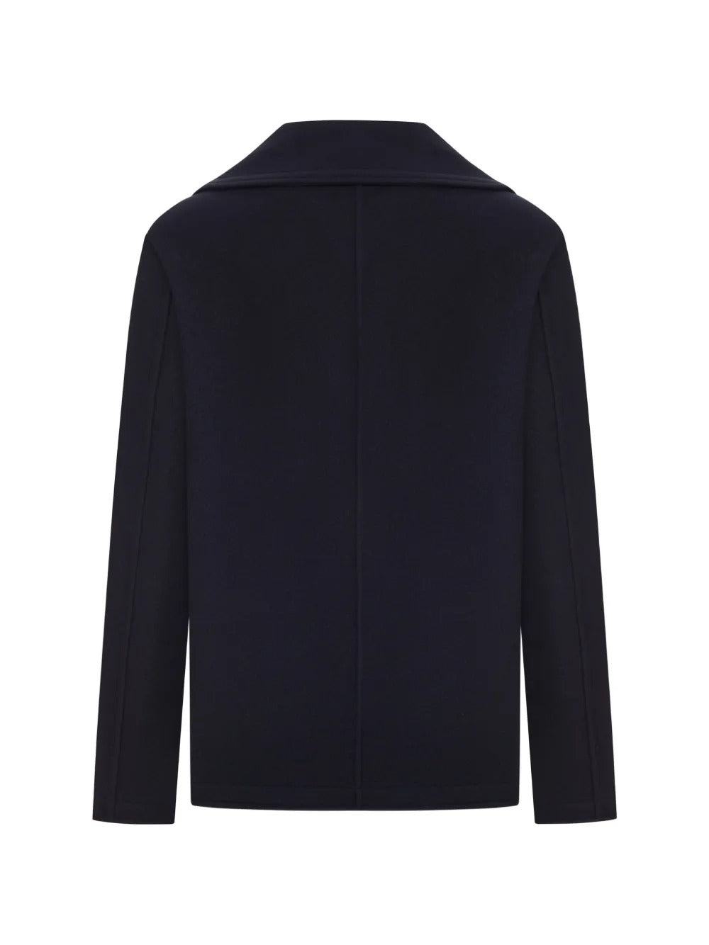 Double-breasted wool peacoat-STONE ISLAND-Verso