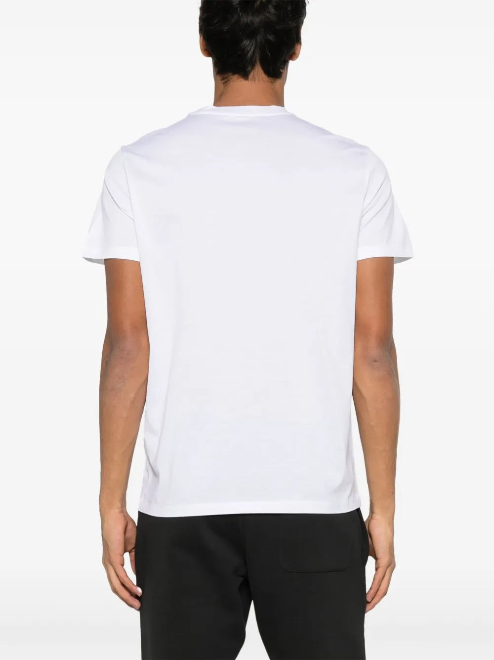 Double logo patch cotton t-shirt-MONCLER-Verso