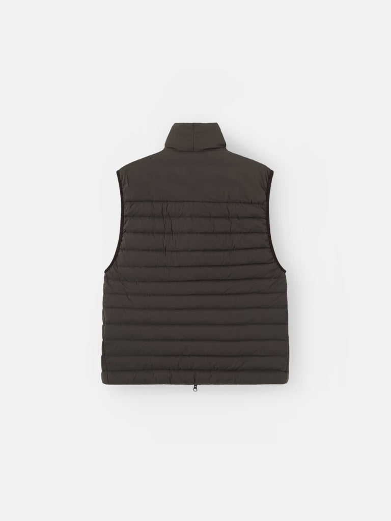 Down vest with anti-drop finish-STONE ISLAND-Verso