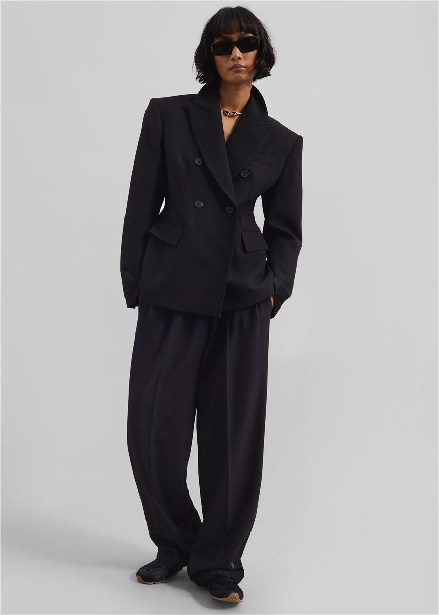 Doyer Pleated Trousers-THE FRANKIE SHOP-Verso