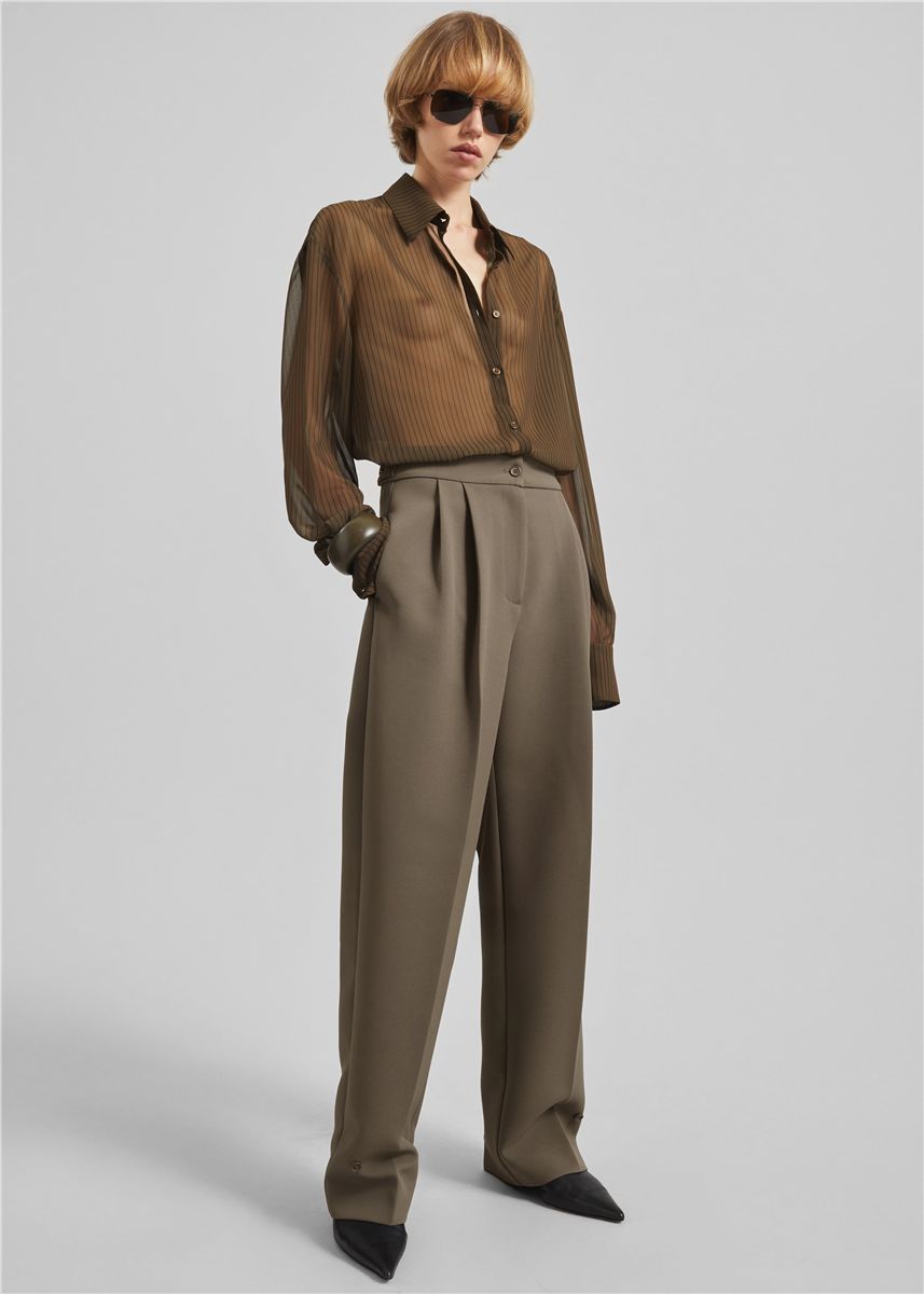 Doyer Pleated Trousers-THE FRANKIE SHOP-Verso