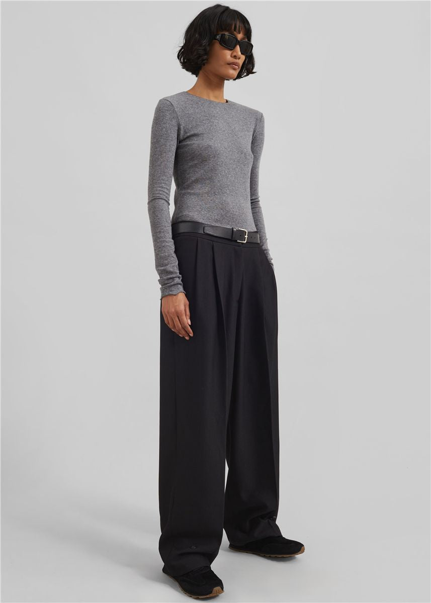 Doyer Pleated Trousers-THE FRANKIE SHOP-Verso