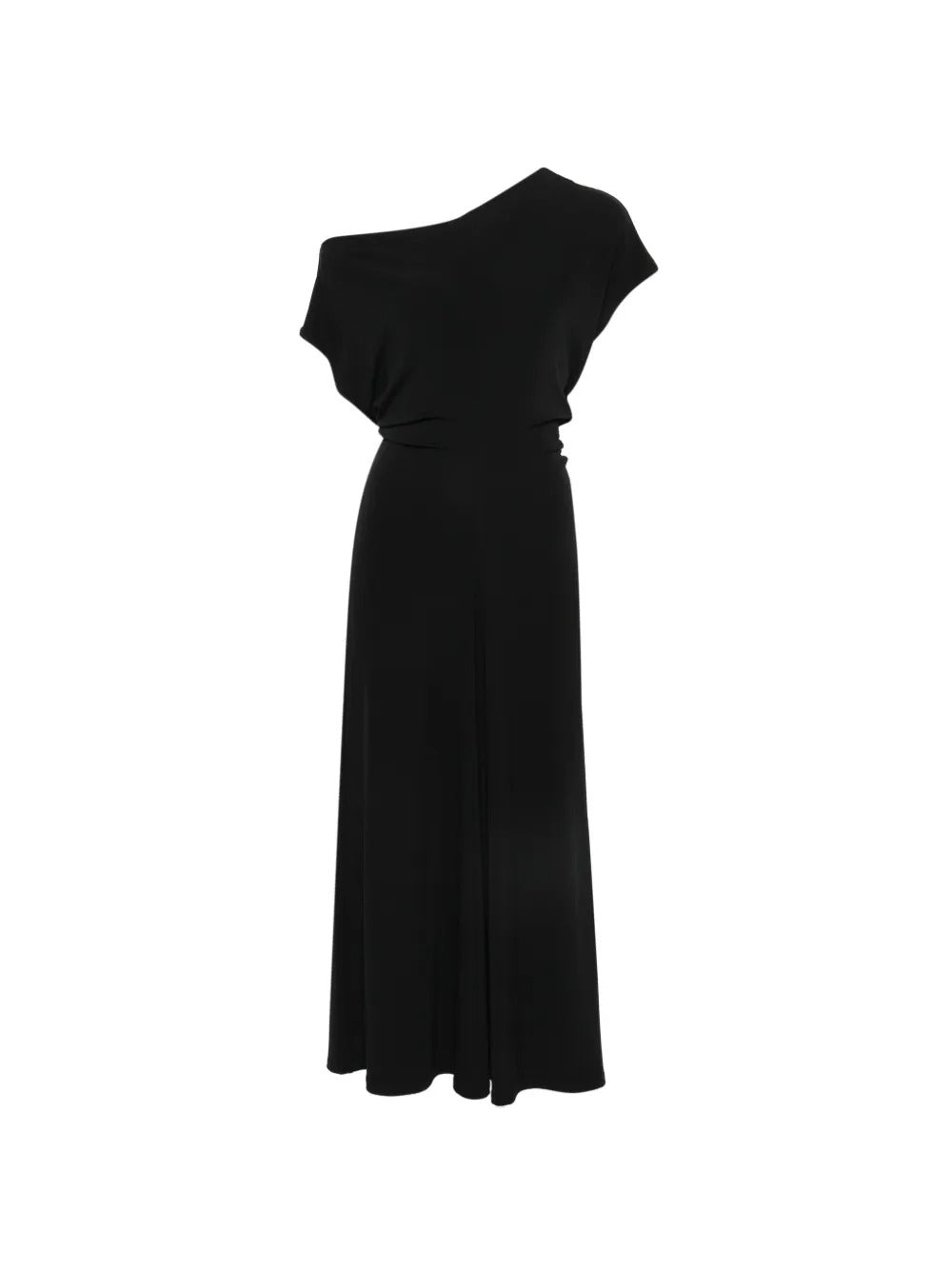 Draped-design midi dress-VINCE-313060-S-Verso