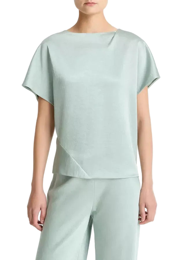 Draped satin dolman-sleeve blouse-VINCE-307721-XS-Verso