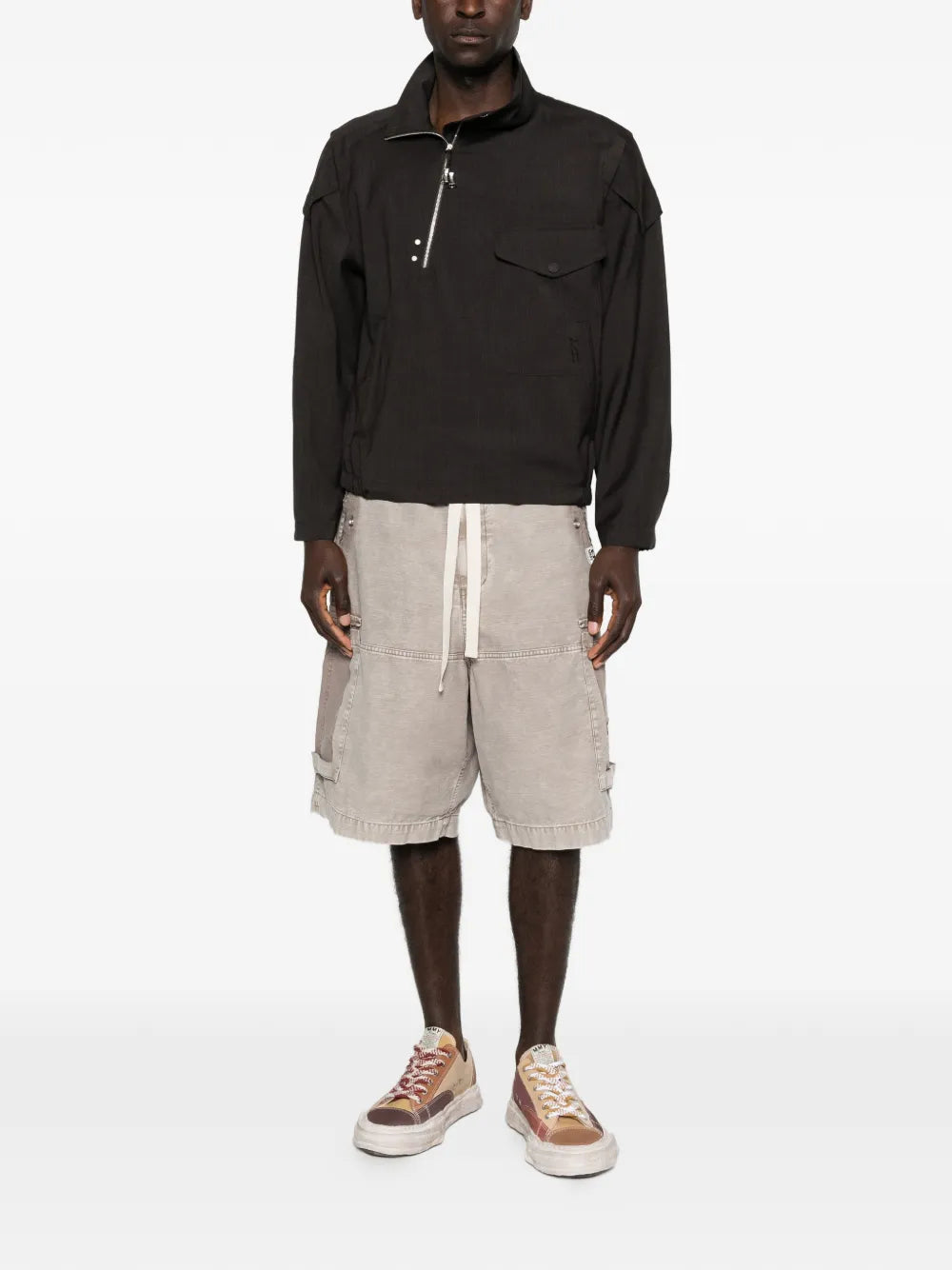 Drawstring cargo shorts-MAISON MIHARA YASUHIRO-Verso