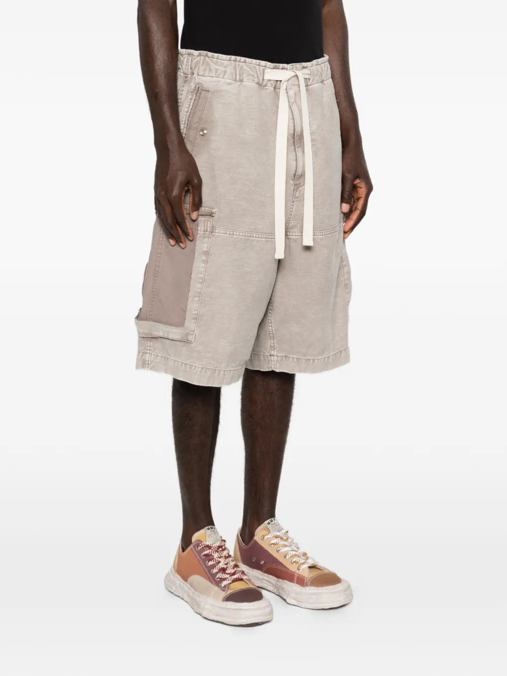 Drawstring cargo shorts-MAISON MIHARA YASUHIRO-Verso
