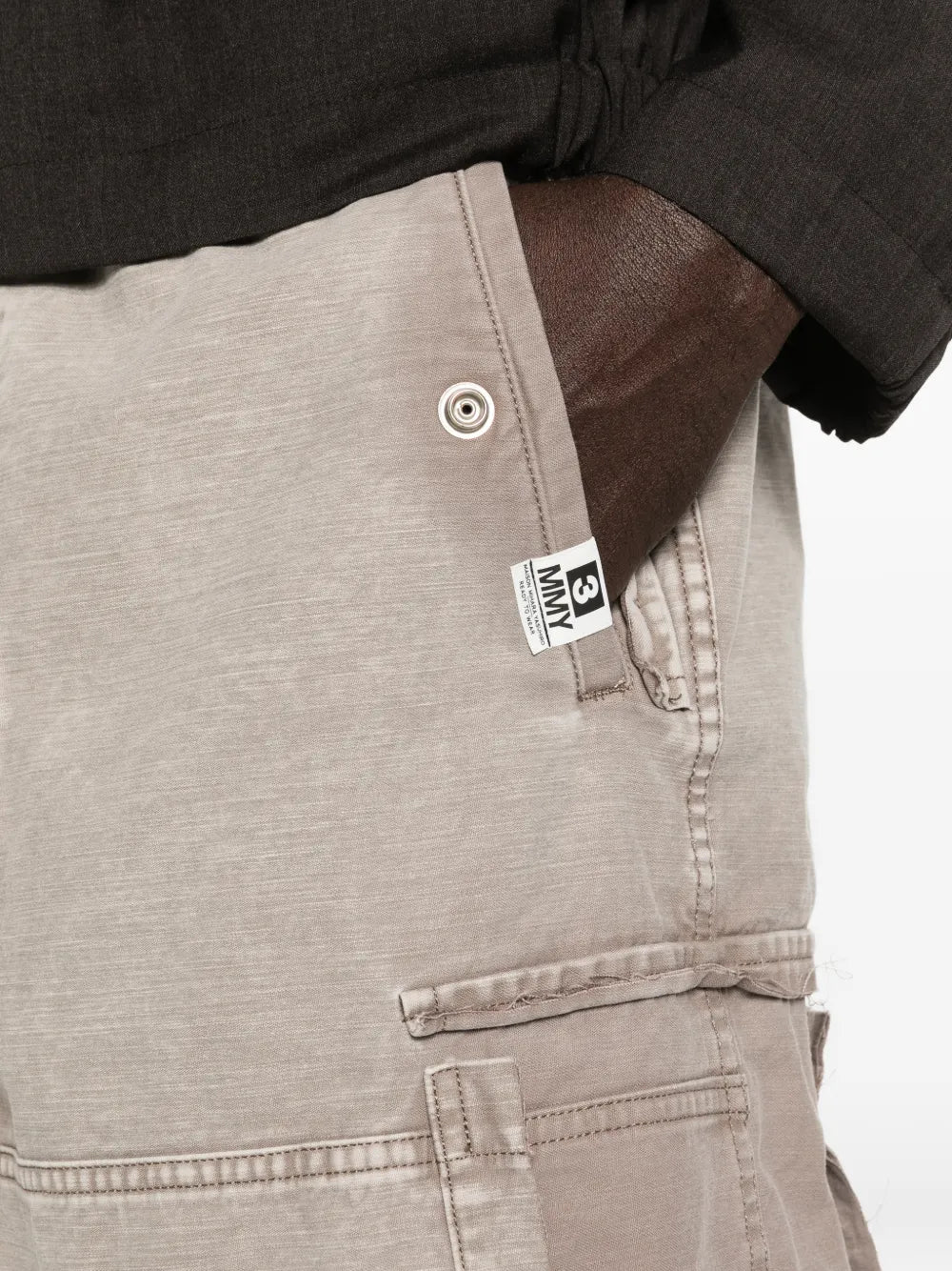 Drawstring cargo shorts-MAISON MIHARA YASUHIRO-Verso