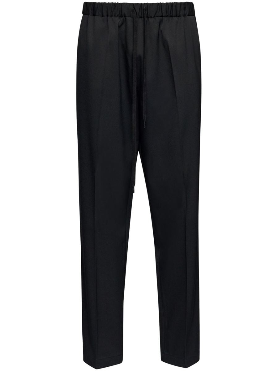 DRAWSTRING CROPPED TROUSERS-MM6-Verso