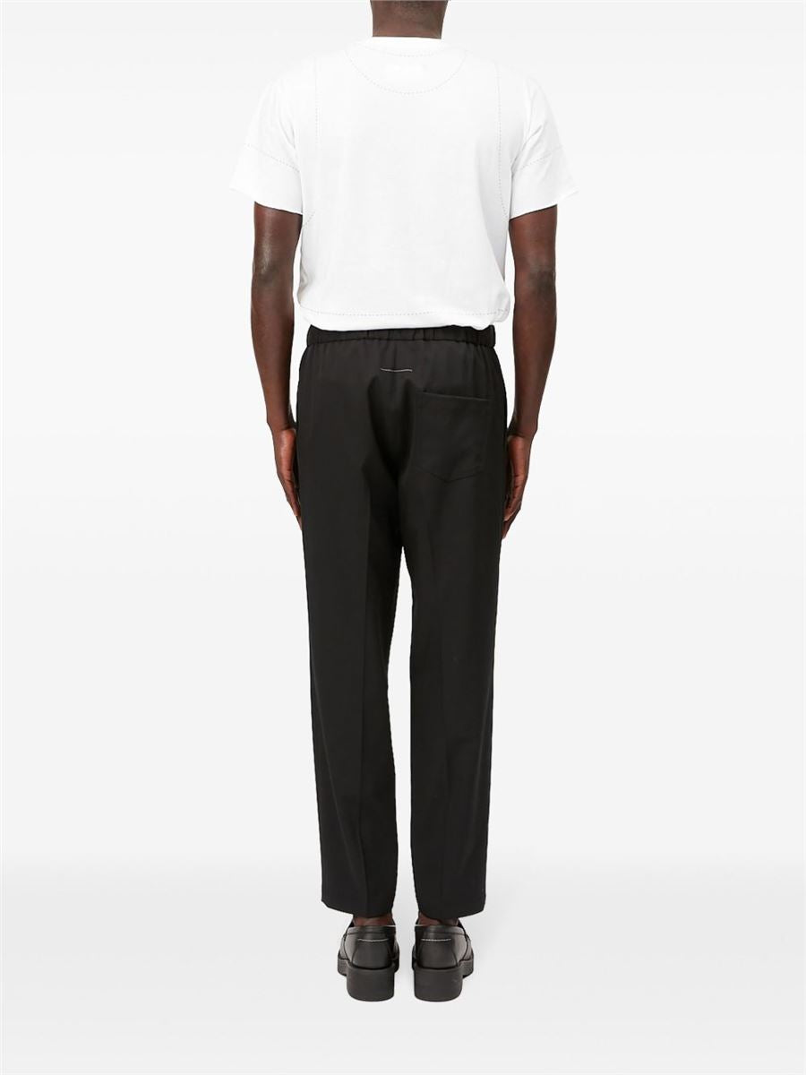 DRAWSTRING CROPPED TROUSERS-MM6-Verso