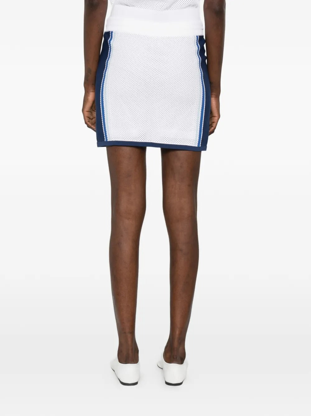 Drawstring Mesh Skirt-CASABLANCA-Verso