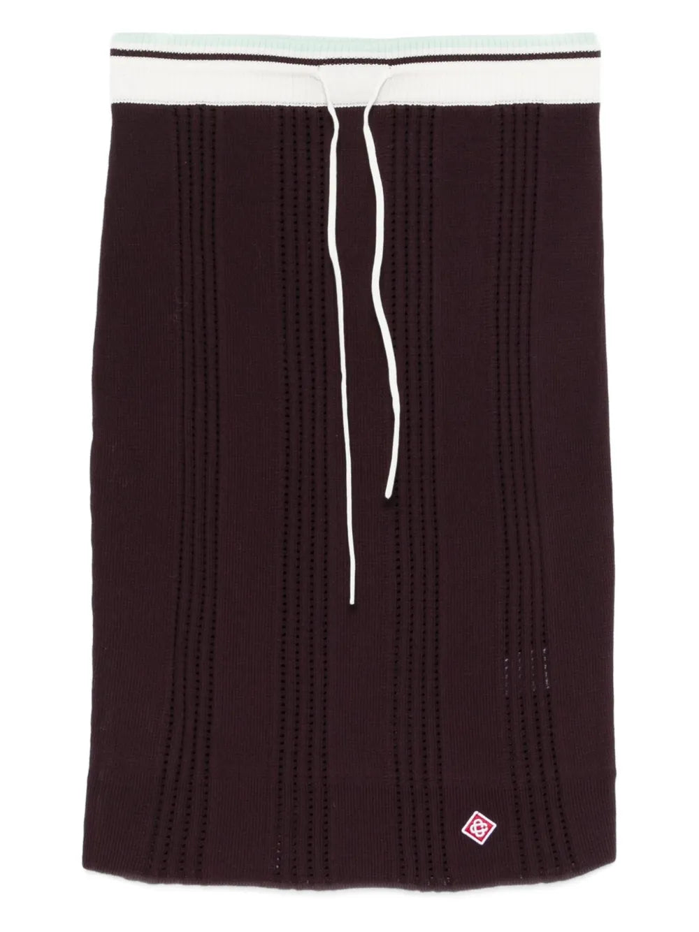 Drawstring mini skirt-CASABLANCA-Verso