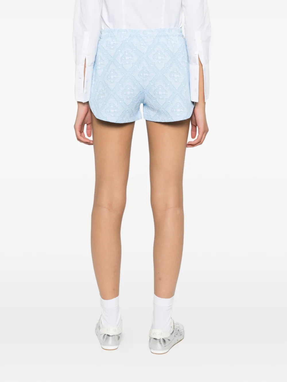 Drawstring pattern shorts-CASABLANCA-Verso