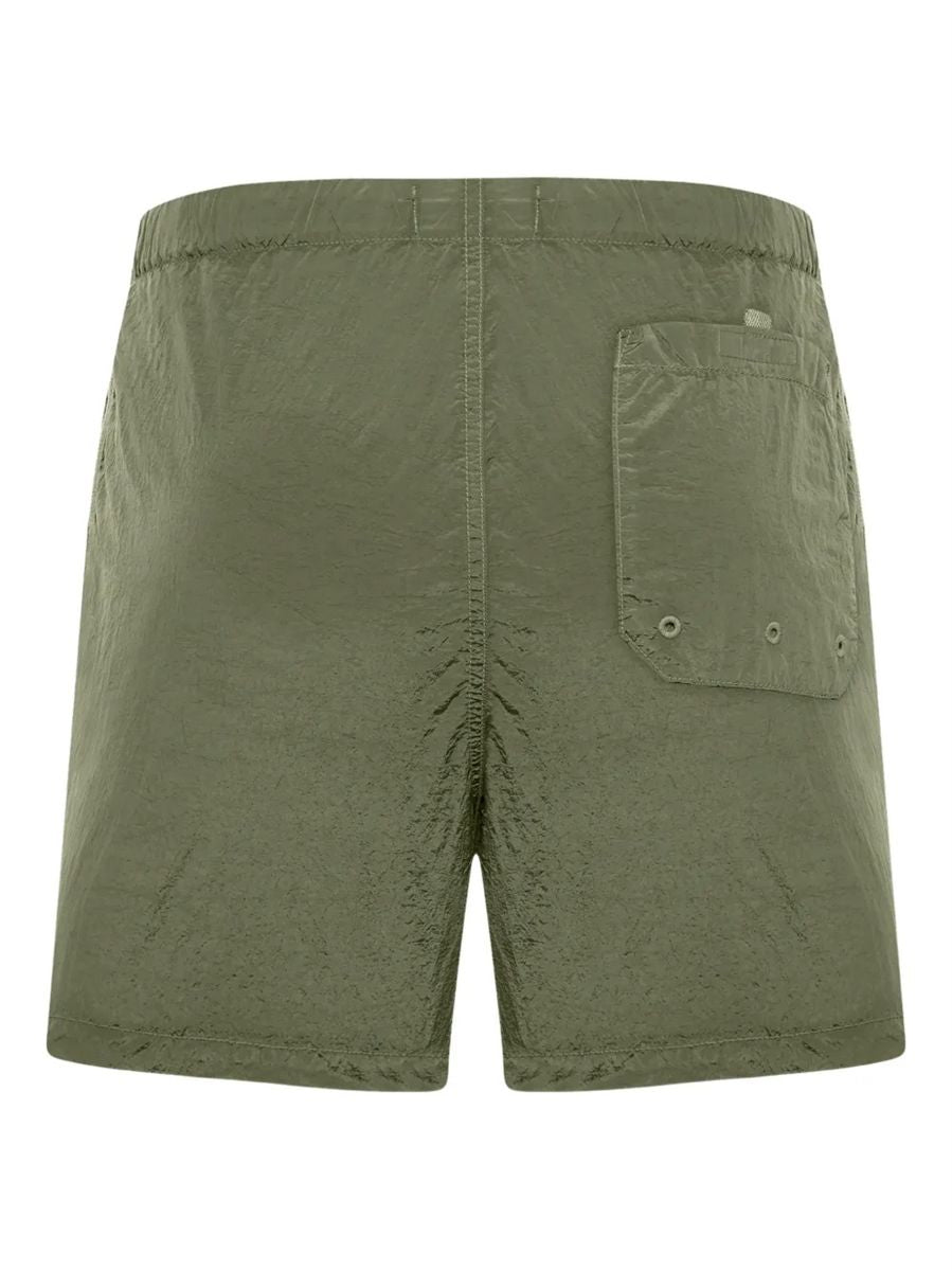 Drawstring stripe shorts-STONE ISLAND-Verso
