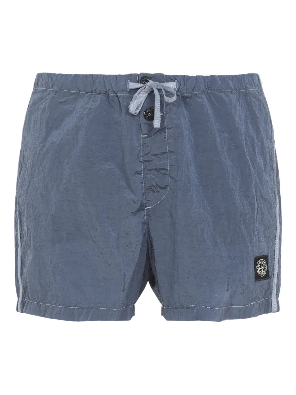 Drawstring stripe shorts-STONE ISLAND-Verso