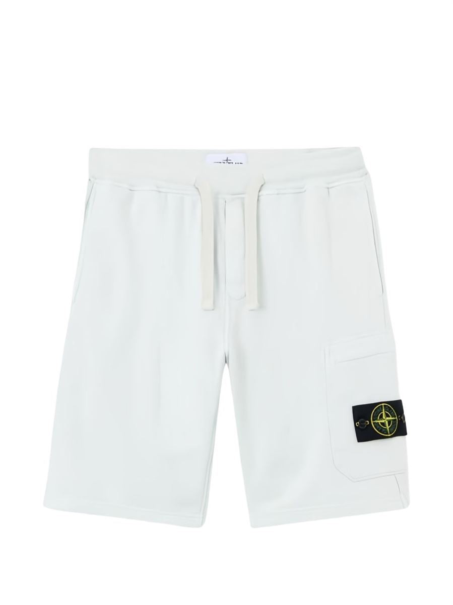 Drawstring track shorts-STONE ISLAND-Verso