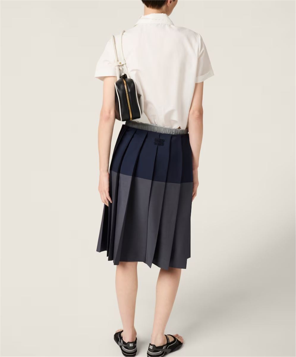 SLUBBED POPLIN SHIRT - MIU MIU - Verso